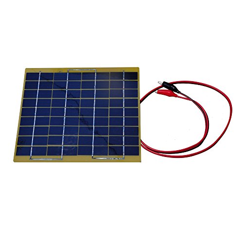 nuzamas poartable Cargador de panel solar 5 W 18 V batería de coche 12 V Carga pinzas de cocodrilo al aire libre Camping senderismo pesca caza viajes