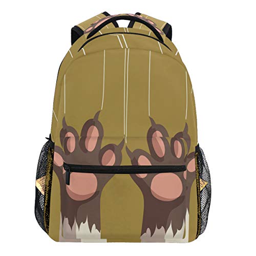 Oarencol Cartoon Gato Gato Garras rascadores Lindo Animal Gatito pie Mochila Bookbags Daypack Travel School College Bolsa para Mujeres niñas Hombres jóvenes