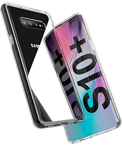 OCYCLONE Funda Samsung Galaxy S10 Plus, [9H Vidrio Templado] Espalda Carcasa y Soft TPU Esquina Cojín de Aire Ultra Slim Híbrida Protectora Cristal Funda Galaxy S10 Plus - Transparente