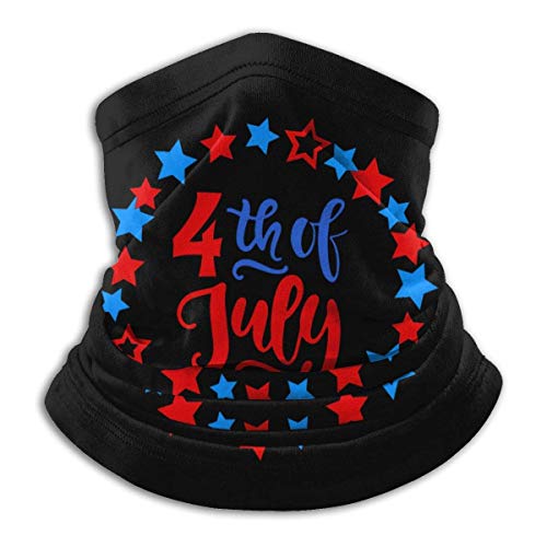 PageHar Happy Fourth July Bandana, polaina para el cuello, gorros, motocicleta deportiva para mujeres, hombres, bufanda para la cara, color negro