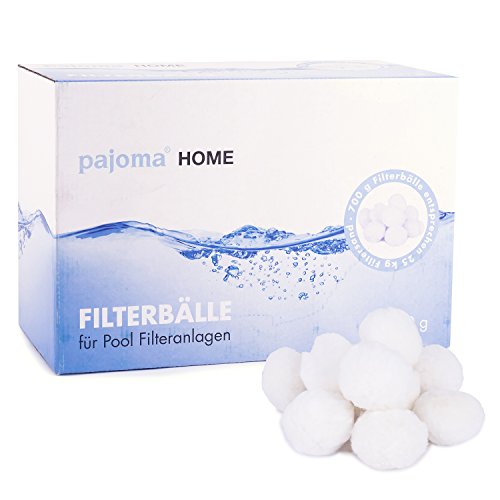 Pajoma - Bolas de filtro, accesorios de filtro, bolas de filtro de arena de cuarzo, filtro de piscina, 700 g