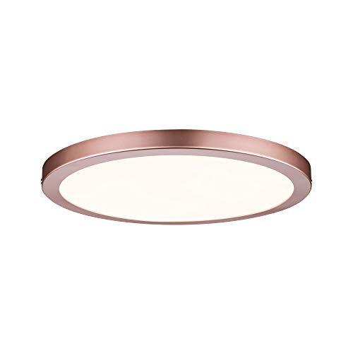 Paulmann 70872 Superficie Atria Redondo, plafón 22 W luz 2700 K Blanco cálido, Panel LED, Oro Rosa, Regulable, para Montaje en la Pared y el Techo