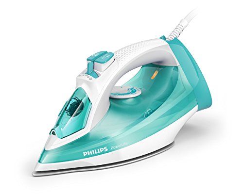 Philips Dampfbügeleisen GC2992/70 PowerLife-Plancha (Suela de SteamGlide, 150, Verde, Blanco, 40 g/min, 0,32 L, 312 mm), 2300 W