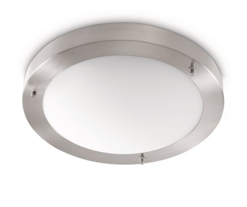 Philips Lighting myLiving Plafón E27, iluminación interior, 20 W, cromado mate