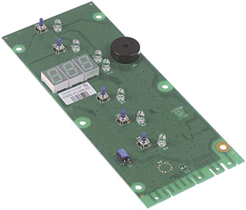 Placa de teclado para lavavajillas Electrolux 504224, 504220, 698028, 505042, 505041, 5 teclas con pantalla, ancho 80 mm, longitud 195 mm