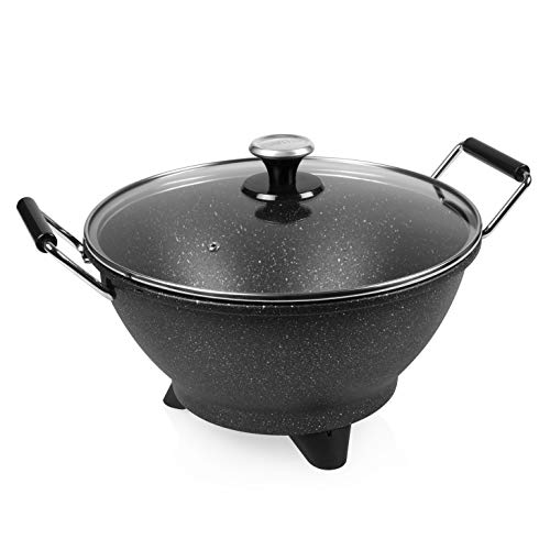 Princess Stir-Fry 162389 Wok eléctrico, 1400 W, 7 litros, Negro