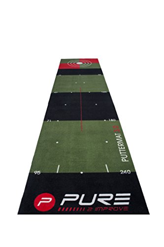 Pure2Improve P2I140020 Alfombrilla de Golf, Unisex-Adult, Verde, 65x500 cm