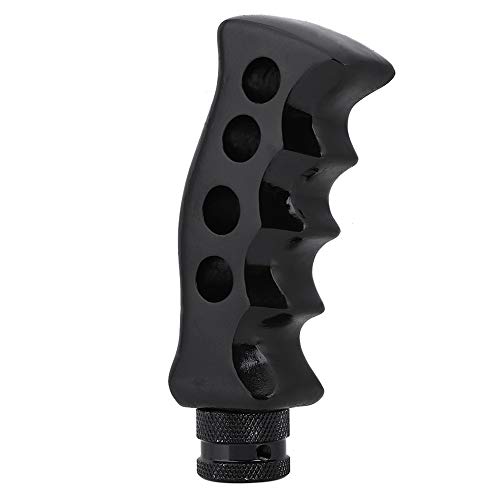 Qiilu Universal Pomos de palanca de cambio de velocidades de Encargarse Transmisión manual Coche Pistola Cuchillo Grip (negro)