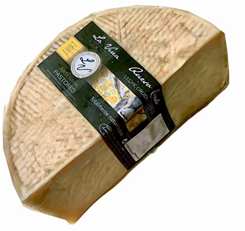 Queso ARTESANO de CABRA PAYOYA y Florida Sevillana CURADO. La Verea Andaluza (700-800g. aprox.). Serie "PASTOREO". Corteza natural comestible. SIN GLUTEN