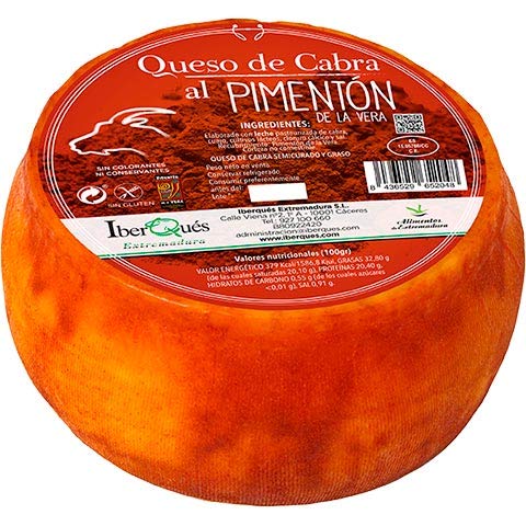 QUESO DE CABRA AL PIMENTÓN DE LA VERA (900g)