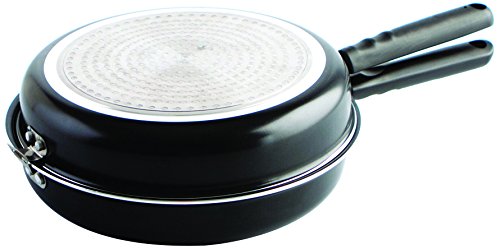 Quid Gastro Fun - Sartén doble para tortilla, 26 cm, aluminio estampado, color negro