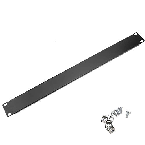 RackMatic - Panel Ciego de 1U para Armario Rack 19" Tapa Negra