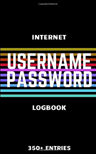 Rainbow Black Personal Internet Address & Password Logbook Keep It Safe: 5" x 8" Design for small size with plenty of room for Website addresses Login ... in a convenient place. internet password book