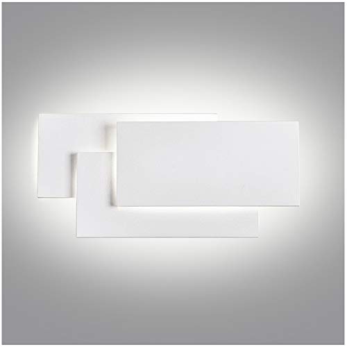 Ralbay Aplique Pared Interior LED Impermeable IP20 Aplique Espejo Baño Diseño Sencillo Moderno 24W Blanco Cálido 4000~4500K AC85-265V Decoración para Pasillo Escalera Restaurante