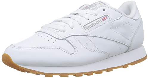 Reebok Classic Leather Zapatillas, Mujer, Blanco (Int-White / Gum), 40 EU