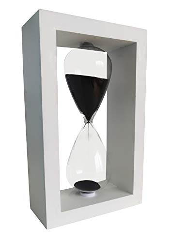 Reloj De Arena Temporizador por 45 Min Decoración Cocina Restaurante Sala Hogar Escritorio De Oficina Navidad Año Nuevo Ornamento del festival para Temporizador De Reloj De Arena 45 Minutos Negro