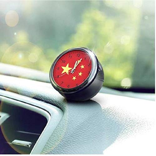 Reloj de coche digital tablero de instrumentos ventilación reloj electrónico reloj digital reloj de cuarzo para Peugeot y bandera reloj-1