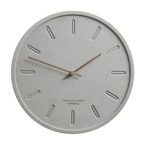 Reloj de Pared del Dormitorio de La Sala de Estar 12 Pulgadas Reloj De Pared Redondo De Espacio De Oficina Moderna Sala De Estar Minimalista Den Adecuados For La Decoración Casera Decoración de La Bar