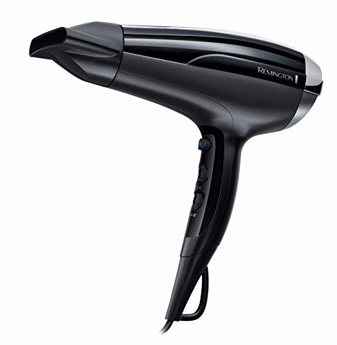 Remington PRO-Air Shine D5215 - Secador de Pelo, Secador Iónico, Difusor y Concentrador, 2300 W, Negro