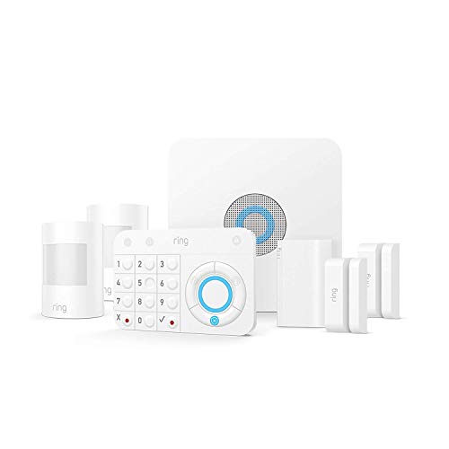 Ring Kit de inicio de alarma de 7 piezas con 2 sensores de contacto y 2 sensores de movimiento