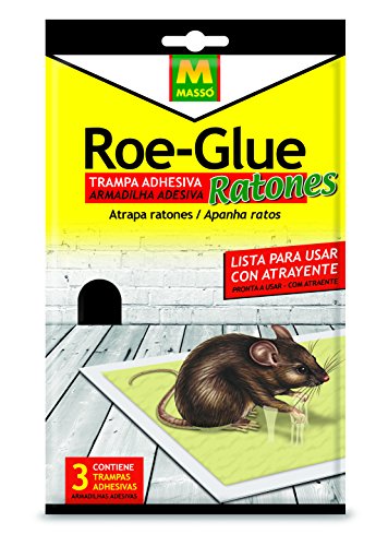 Roe 231185 Trampa Adhesiva Ratones, Blanco, 14.5x14x3 cm