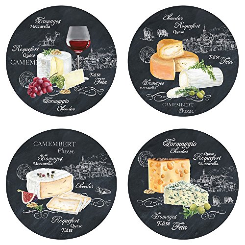 sans marque 463 WOCH Set de 4 Platos de Queso