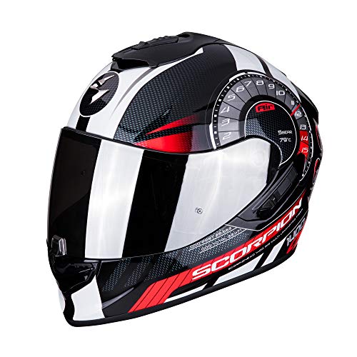 Scorpion Casco de moto EXO-1400 AIR TORQUE Red, Negro/Rojo, S