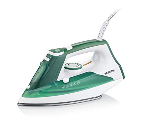 Severin BA 3261 Plancha de vapor, 2400 W, 0.18 litros, plástico, Blanco y verde