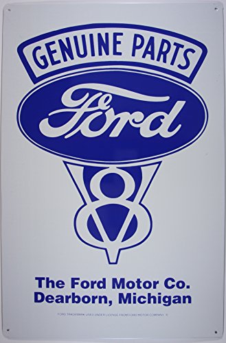 signs-unue 41 Ford V8 Genuine Parts Cartel de Chapa Plana Nuevo 30 x 43 cm S1710