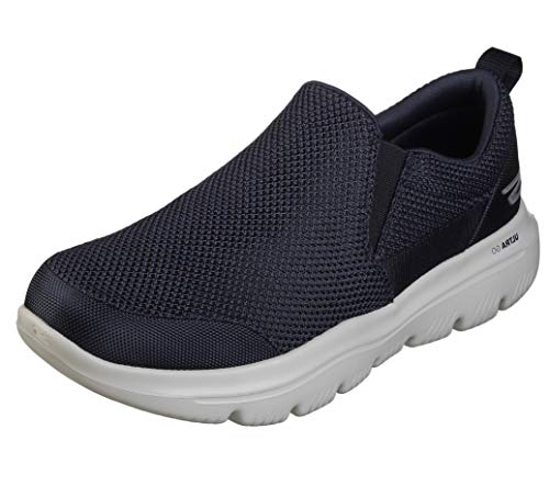 Skechers Performance Go Walk Evolution Ultra-Impec, Zapatillas sin Cordones Hombre, Negro (NVGY Black Textile), 44.5 EU