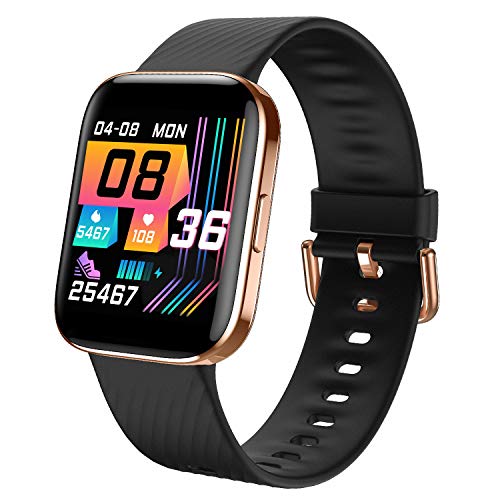 Smartwatch - Reloj Inteligente Mujer Hombre Impermeable con Cronómetro, Pulsera Actividad Inteligente para Deporte, Reloj de Fitness con Podómetro Smart Watch para Xiaomi Huawei Android IOS