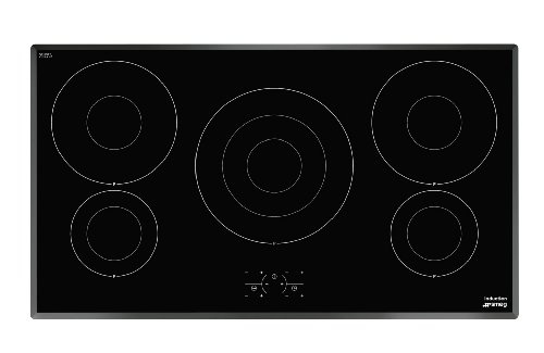 Smeg SI3950B hobs - Placa (Integrado, indución eléctrica, Vidrio y cerámica, Sensor, Parte superior delantera, 8800W) Negro