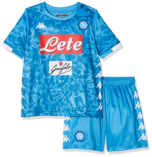 SSC Napoli Kit Bambino, Camiseta de manga corta Insigne Replica, Niño, Azul, 14