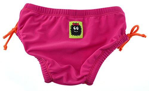 Swimpy UPF 50 Plus de la Chica Monstruo UV Nadar pañales, niña, UPF 50 Plus Monster, Rosa, 12-18 m