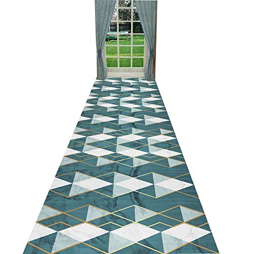 SXMXO Antideslizante Alfombra Pasillo, Estrecho Entrada Alfombra por Corredor Cocina Paso Hotel, 60cm / 80cm / 90cm Amplio, Gris,1.4 * 1m