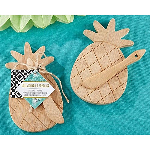 Tabla para Quesos"PIÑA" + Esparcidor en Bolsita de PVC - Detalles de Bodas, Recuerdos y Regalos Originales, Exclusivos Invitados