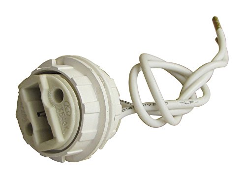 Tibelec 854710 - Portalámparas para bombillas halógenas G9, color blanco
