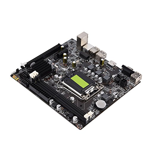 Tonysa H61 Placa Base Solid State LGA 1155 Placa Base B Modelo, Placa Base del Ordenador Apoya Memoria DDR3 / Fast Ethernet / 4 USB 2.0 / HDMI/VGA