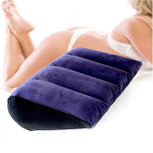 Tophacker Cojín Sexual Inflable Triángulo Portátil Mágico Funda de Felpa Multifuncional Cojín Sexual para Parejas y Almohada de Entretenimiento Personal