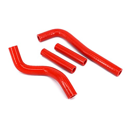 Un Xin Rojo reforzado Silicona Radiador Refrigerante Mangueras Kit Para Motocicleta Honda CRF150 07-14