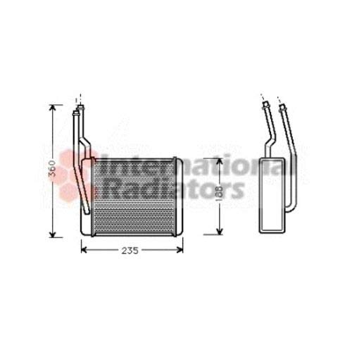 Van Wezel 18006272 intercambiador de calor para sistema de calefacción