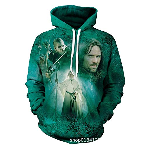 vhidfsjgdsfik Sudadera con Capucha con Estampado Europeo y Americano en 3D Color 3XL