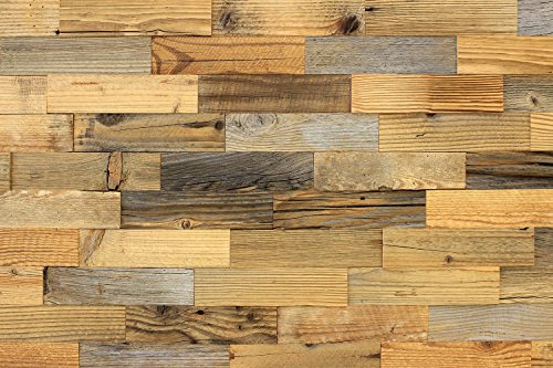 wodewa Revestimiento de pared de madera autoadhesivo 3D nogal 1 m² paneles  de pared modernos decoración de pared revestimiento de madera para salón,  cocina dormitorio : : Bricolaje y herramientas