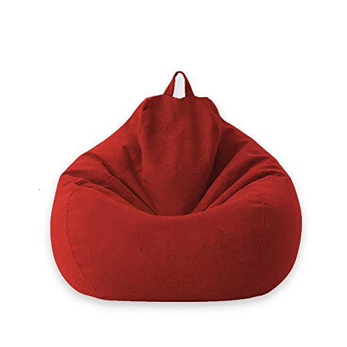 YAUTI Pufs para Sala De Estar Sofás Cubren Sillas Sin Relleno Tumbona Asiento Puf Puf Asiento Sofá Tatami Muebles De Sala-01 Rojo_L 100 X 120 Cm