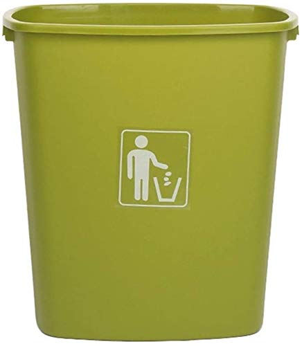 ZCM Bote De Basura Tribu De Basura Sin Tapa, Cubo De Recolección De Desechos De Cocina para El Hogar Papelera De Estudio De Oficina Bote De Basura Comercial(Size:30L,Color:C)