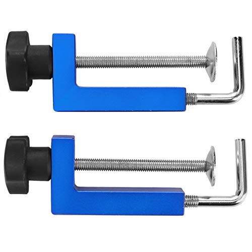 Abrazaderas de valla universales de 2 piezas, abrazadera de valla de aleación de aluminio Multifuncional G Clip Accesorio dedicado Marco ajustable