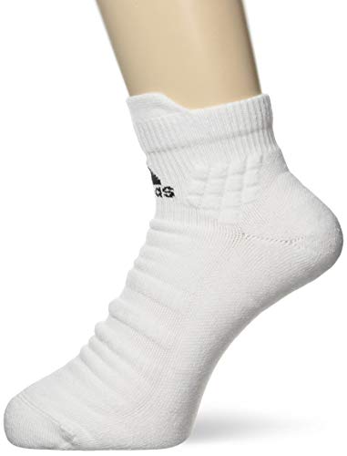 adidas Ask Ankle MC Calcetines, Unisex Adulto, White/Black/White, L