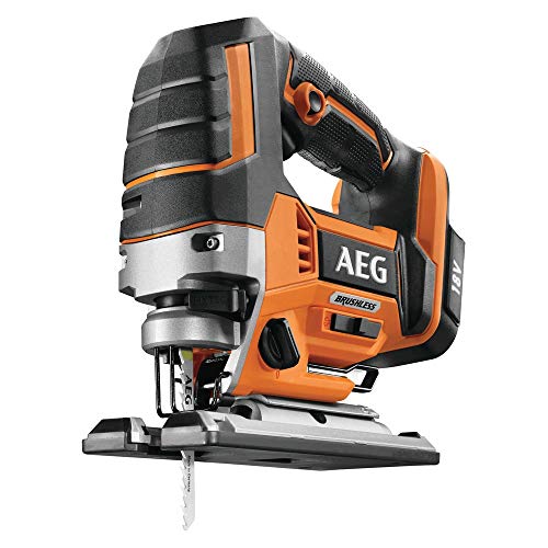 AEG BST18BLX-0 BST18BLX-0-Sierra de calar (Motor sin escobillas, 18 V, iluminación LED, 4 ajustes de Carrera, sin batería)