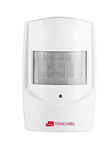 Alarma de Entrada, TOUCHXEL Hogar Seguridad Alarma Sensor de Movimiento, 300 Metros Sistema de Alerta Detector de Movimiento PIR Resistente a la Intemperie, Protección de Propiedad Interior/Exterior