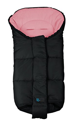 Altabebe Nordic Line - Saco de invierno para silla de paseo, 12-36 meses, color negro/rosa